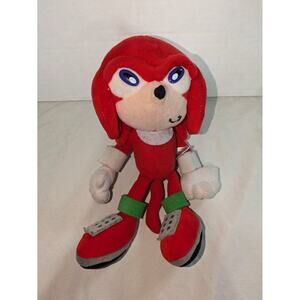 Vintage? Sonic The Hedgehog Knuckles Stuffed Plush ST 10 Inch Rare Sega Echidna